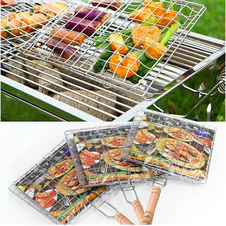 Food Grade Customized Stainless Steel BBQ Crimped Wire Mesh