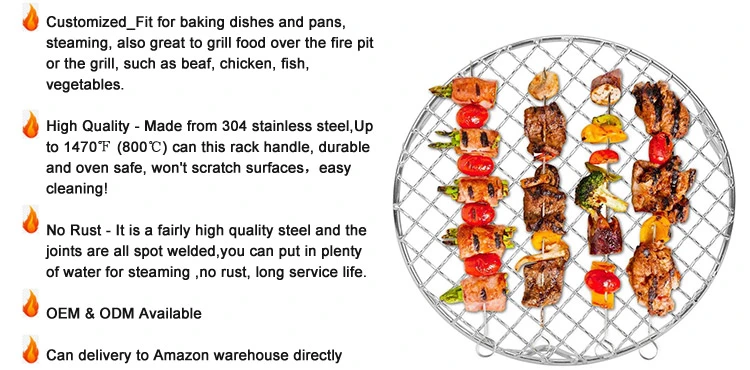 Barbecue Camping Grill BBQ Accessories Multi Purpose Outdoor Barbecue Grill Wire Mesh