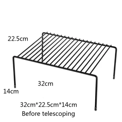 Plats de placard télescopiques multifonctionnels pour ustensiles de cuisine Condiments en couches triant les supports de stockage