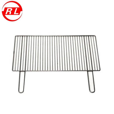 Grille de cuisson en acier inoxydable avec poignée pour accessoires de barbecue