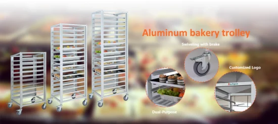 Boulangerie Café Restaurant Traiteur Aluminium Gn Pan Plateau De Cuisson Chariot Pain Grille De Refroidissement