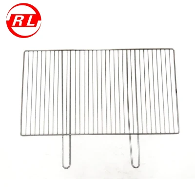 Grille de grille d'accessoires de gril de BBQ de cuisson d'acier inoxydable avec la poignée