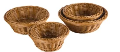 Rattan-Like Snack Fruit Pain Baking Home Table Top Storage Panier rond