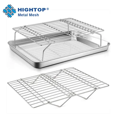 Chine Plateaux de cuisson pliables en fil de boulangerie de cuisine Grille de refroidissement Grill Mesh