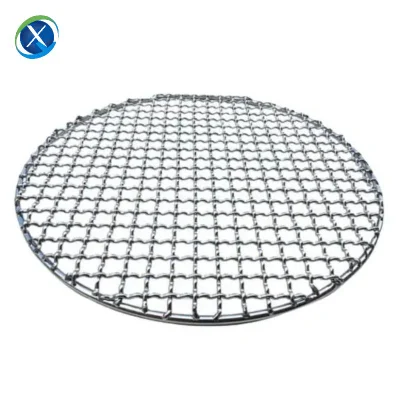 SS304 BBQ Barbecue Grill Mesh 24-30cm Packadge Edge avec poignée