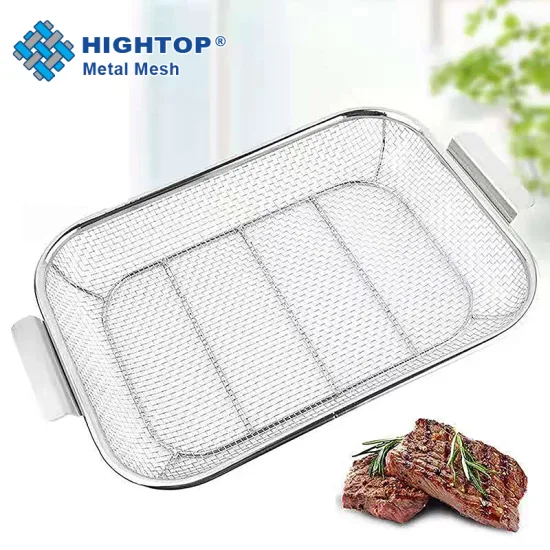 Cuisine garde-manger salle de lavage polyvalent pliable en acier inoxydable légumes fruits lavage tissé treillis métallique filtre crépine panier