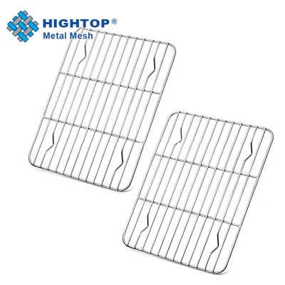 Grille de refroidissement et de cuisson pour pain en treillis métallique antiadhésif 60 x 40 en acier inoxydable